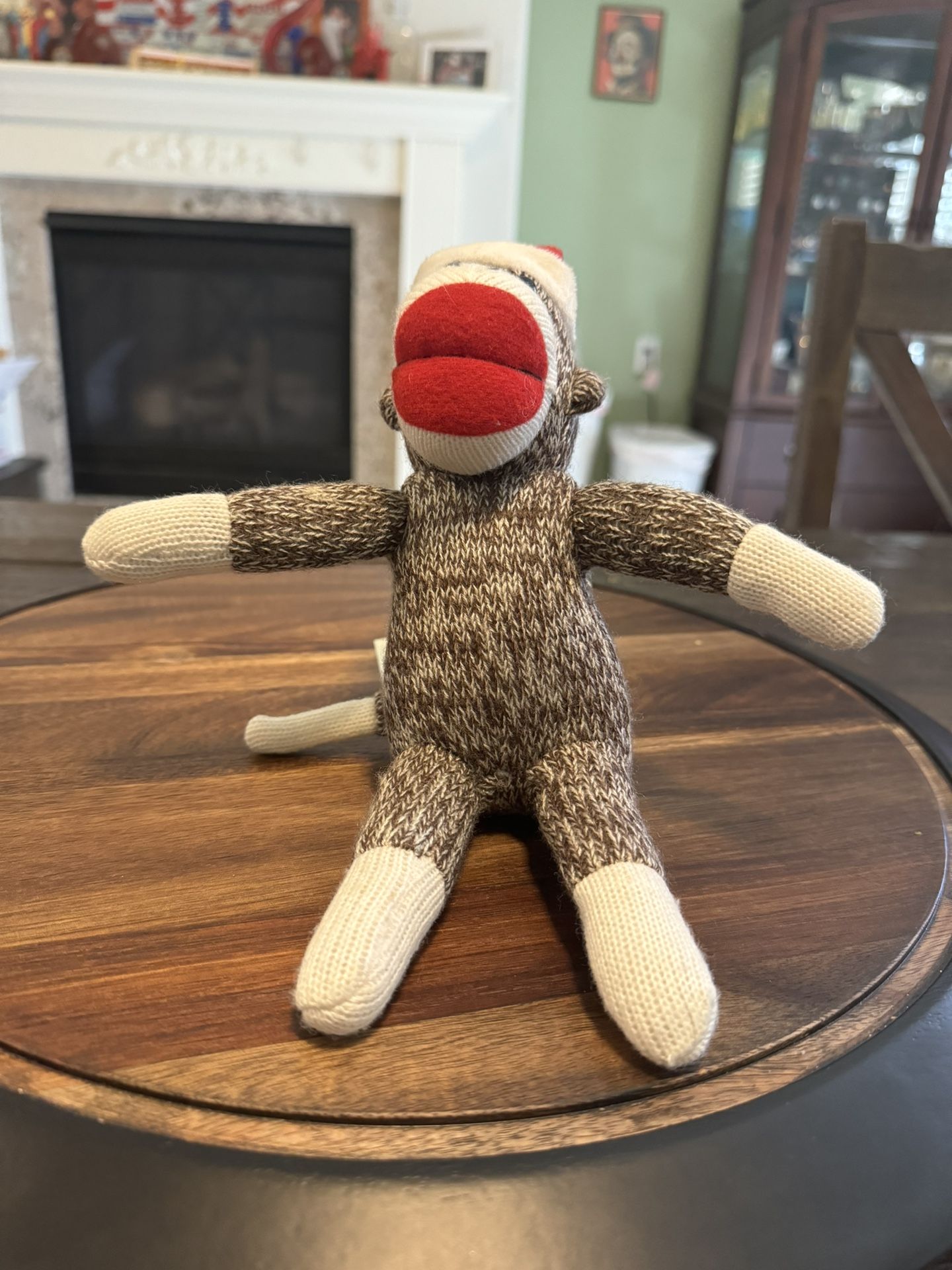 Galerie Christmas sock monkey plush