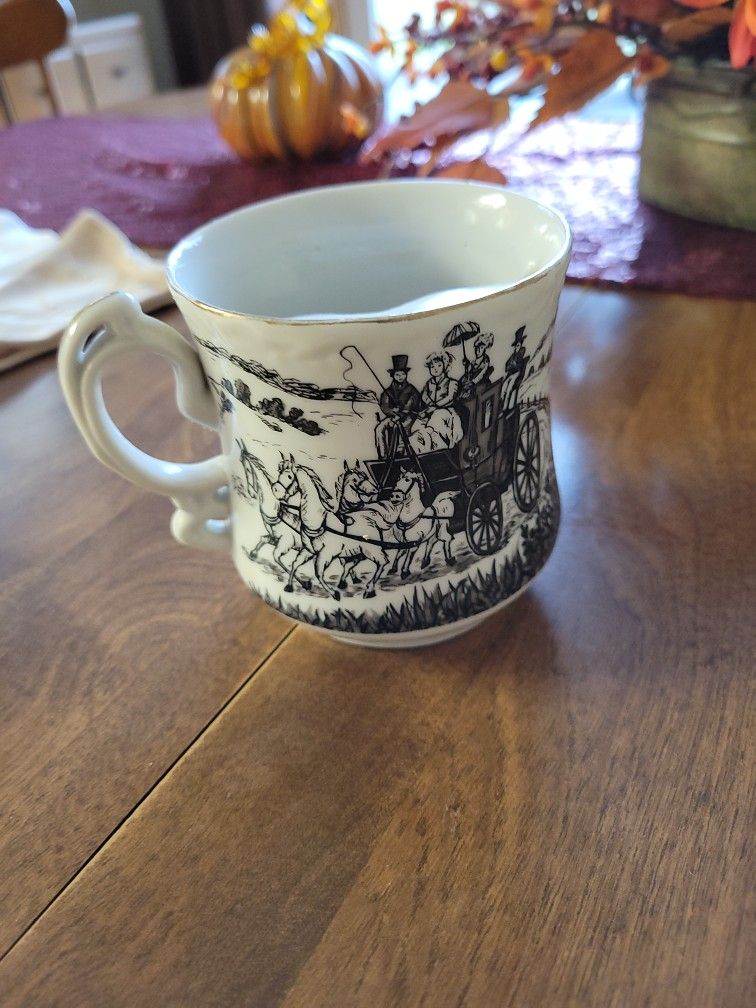 Antique Mustache Cup