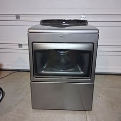 Whirlpool Cabrio Gas Dryer Chrome Shadow Excellent Working Condition
