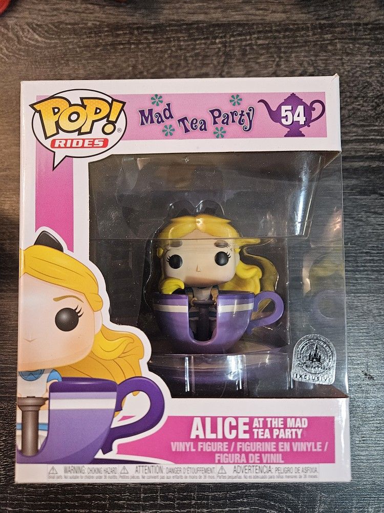 New Funko Vinyl Pop! Disney Princess Rides Alice at the Mad Tea Party - Disney #54