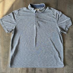 Tommy Bahama Blue Gray Marlin Polo XL Tencel Modal