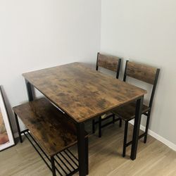Dining Table Set, 4 Piece 