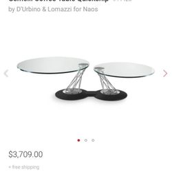 Gemelli Coffee Table by D’Urbino & Lomazzi for Naos