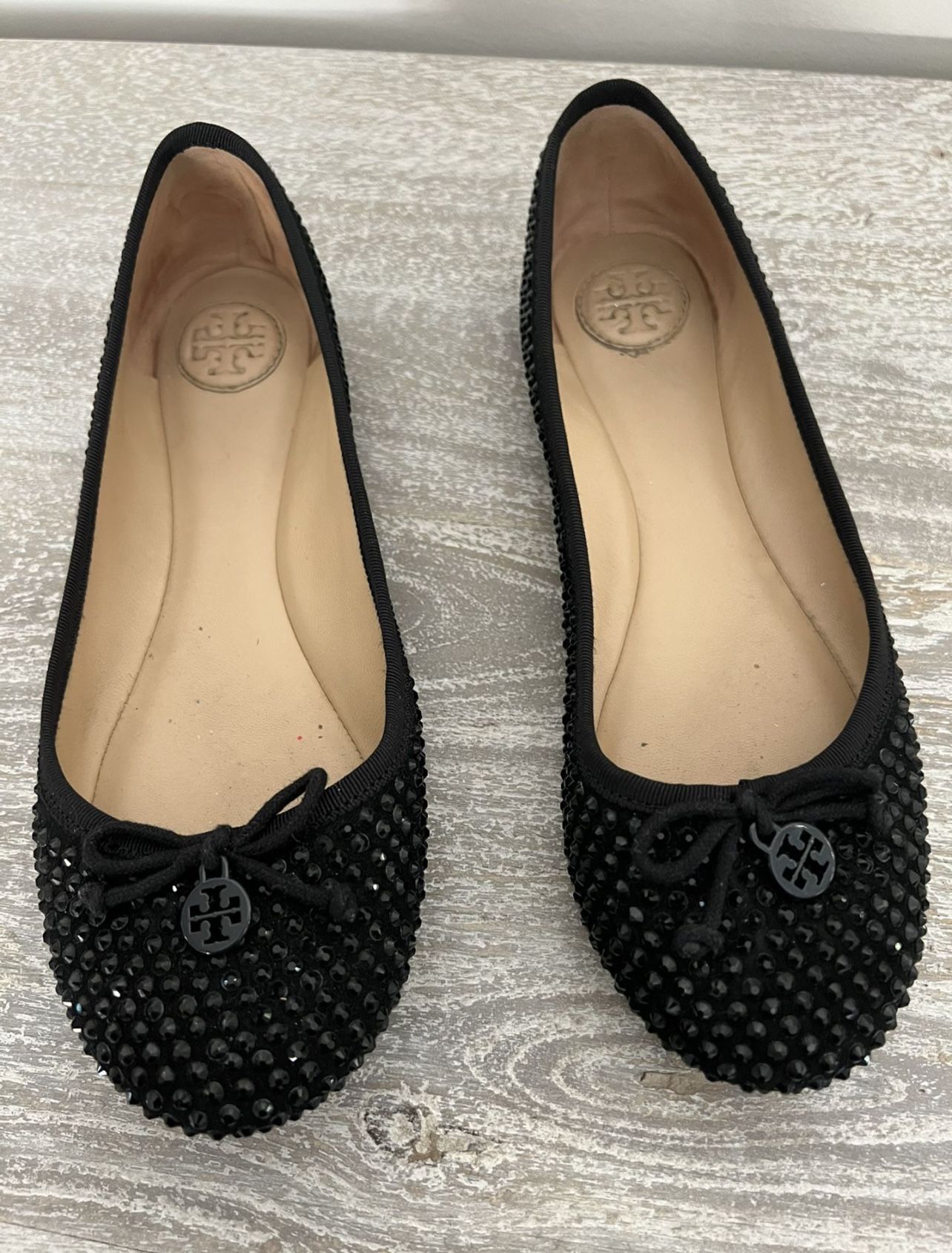 Tory Burch Chelsea Ballet Swarovski Flats - Sz. 7.5