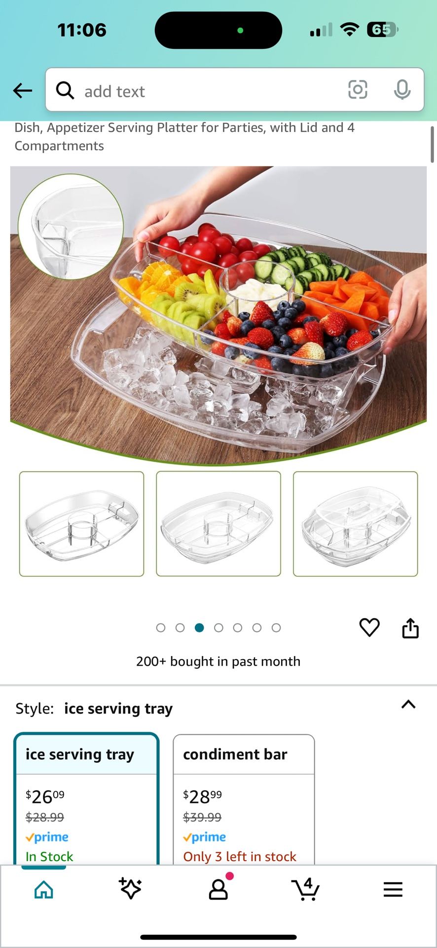 Keep It Cold Serving Tray With ice storage