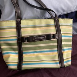 Kate Spade Green Patterned Handbag