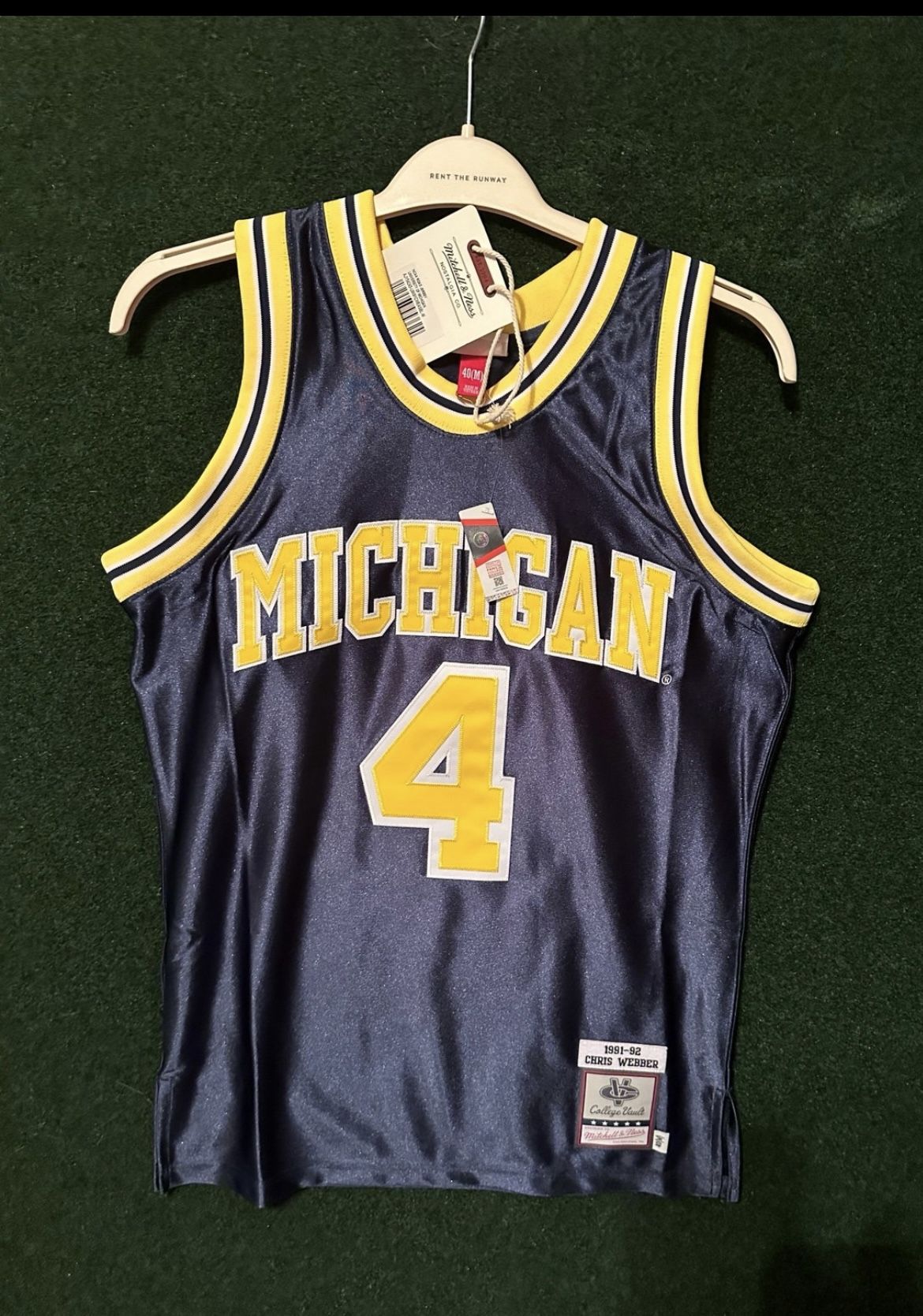 Vintage/ Michigan “Weber” jersey/ authentic/ size Med/NEW