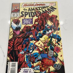 THE AMAZING SPIDER-MAN #380 (1993) KEY! MAXIMUM CARNAGE PART 11 MARVEL  VF