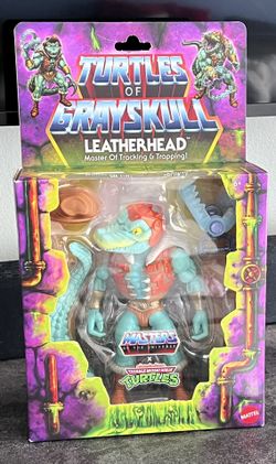 Masters of the Universe Origins Turtles of Grayskull LEATHERHEAD Deluxe Action Figure - IN HAND