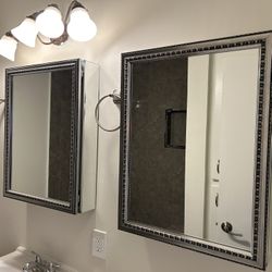 Two Mirrored Medicine Cabinet 