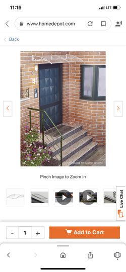 Exterior Door Rain Canopy