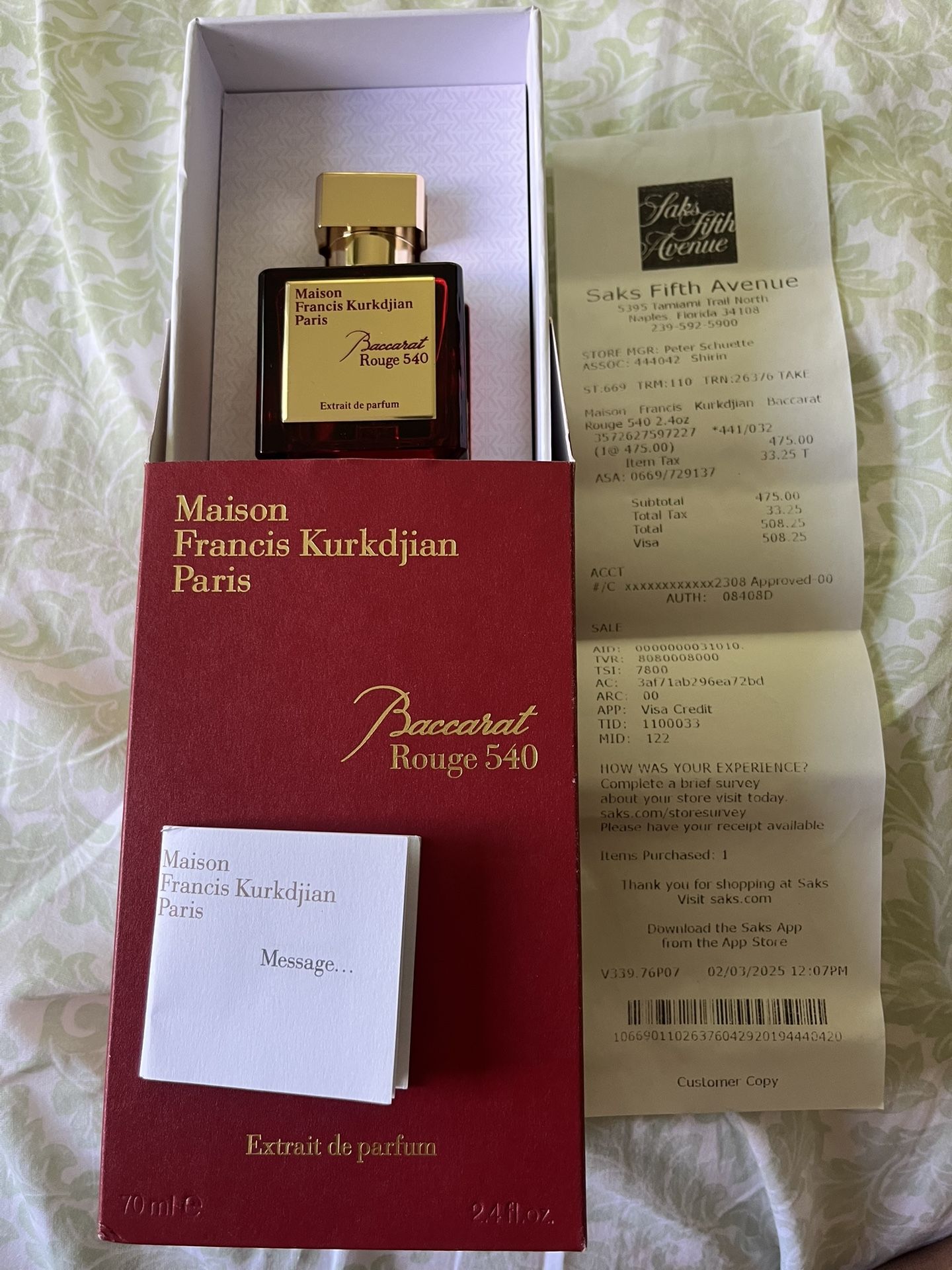 Baccarat Rouge 540-new