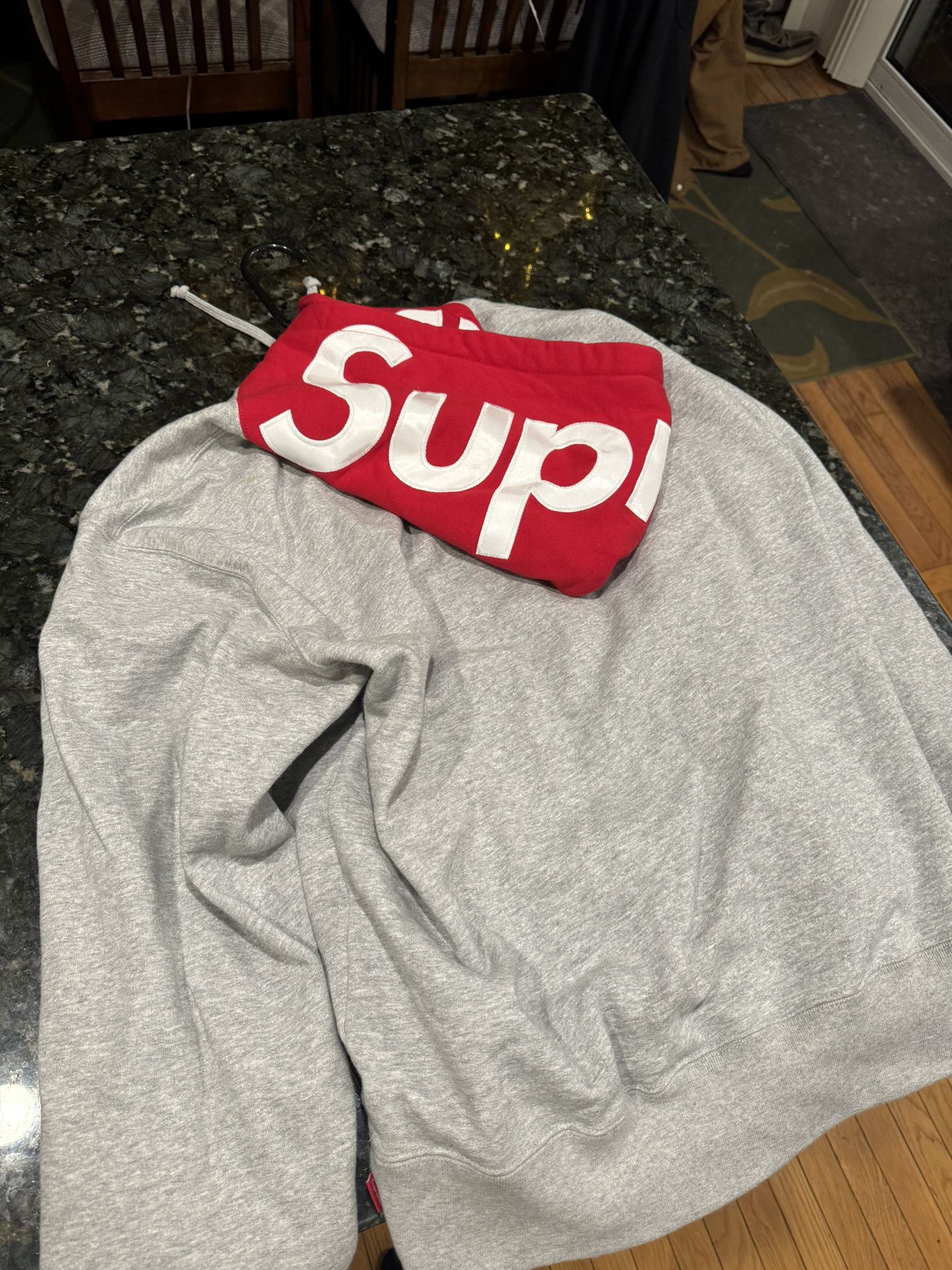 Supreme contrast hoodie- Size Medium