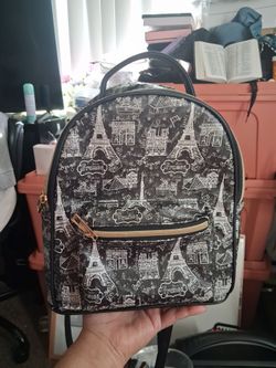 Mini paris black backpack