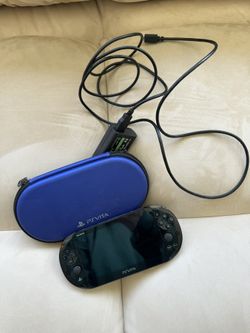 PS Vita Modded W Case And Charger With 256gb Card And memory card adapter