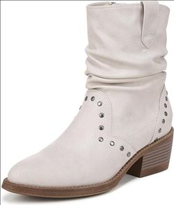 Blowfish Malibu Womens Rebel Western Boot Off White 10 M