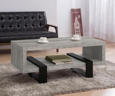 💎Coffee Table Grey Driftwood Engineered Wood Mesa Centro💎