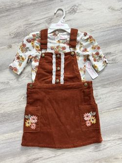 NWT 2PCS FALL DRESS FOR GIRL SIZE 5