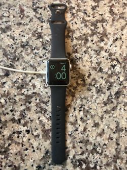 Apple Watch with Dark Sport Band