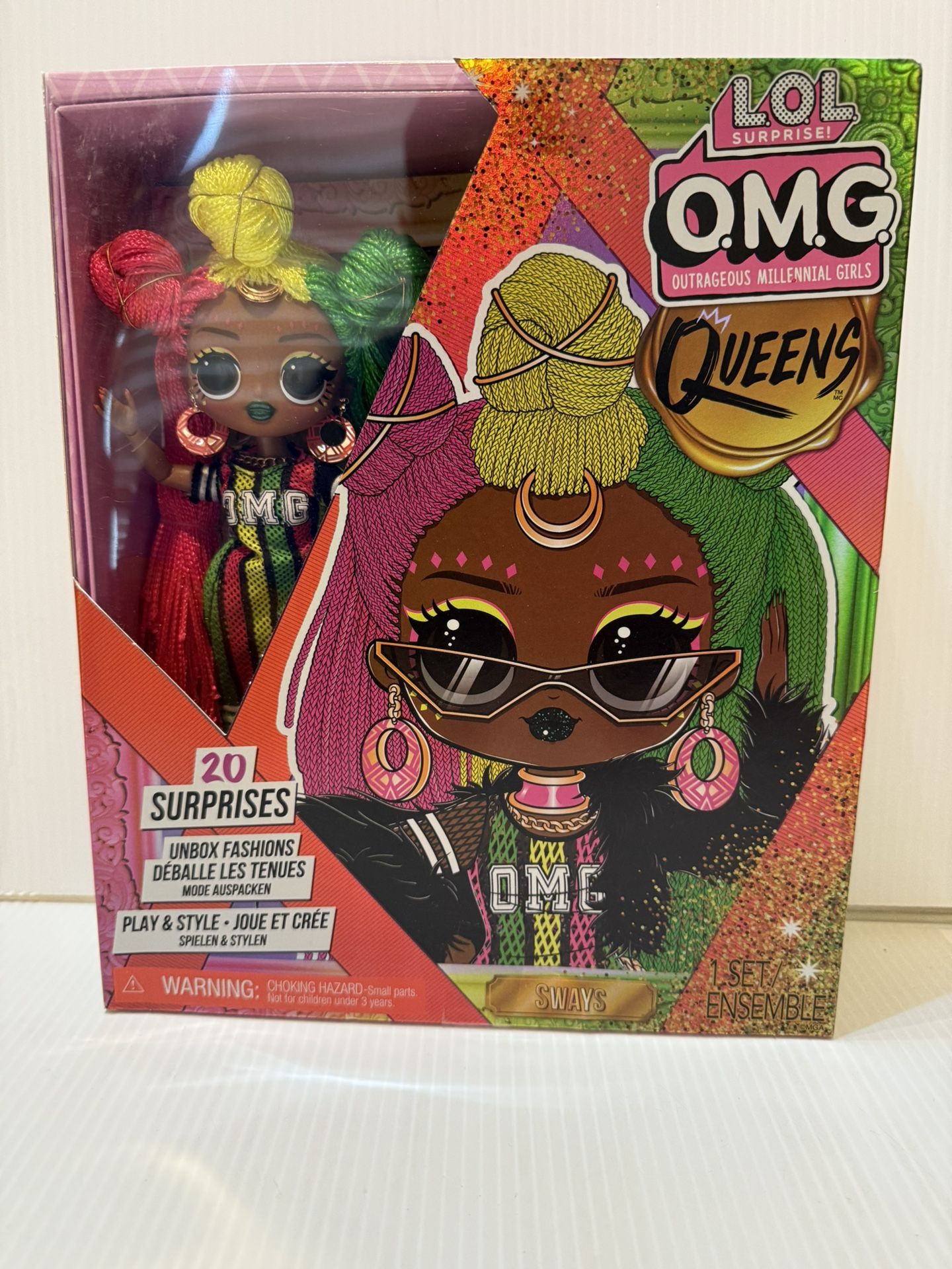 LOL Surprise OMG Queens - Sways - Fashion Doll with 20 Surprises