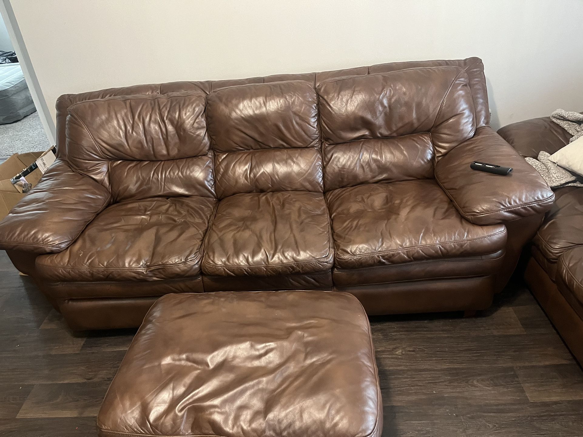 Genuine Leather Couch