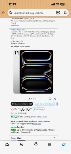 iPad 13 Pro 13” M5 ( New & Sealed