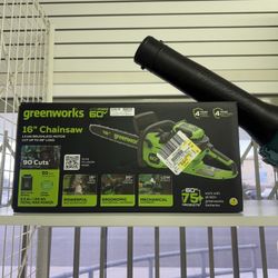 Greenworks 16” 60V Chainsaw (WMP016552) 🪚
