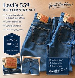 Levi Jeans 559, Relaxed Straight, 30X32