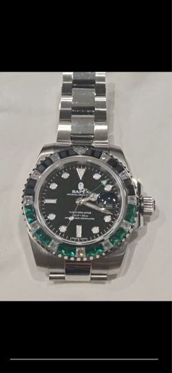 Bape watch x type 1 green and black like new great condition