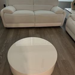 White SOFA for Sale With coffee table