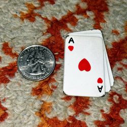 Ace of Hearts Enamel Lapel/Hat Pin [Z2] 