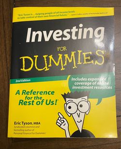 Investing for Dummies Book Like New