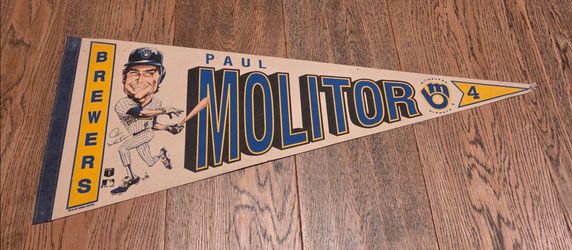 MLB - Milwaukee Brewers - Paul Molitor - Pennant - Felt