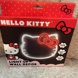 Hello Kitty Light Up Wall Decor Red & White Lights