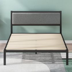 King size Metal Platform Bed Frame with Upholstered Headboard, Wood Slat Support, No Box Spring needed 
New
$200

Cama nueva medida king 
NO INCLUYE C