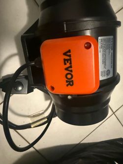 Inline fans 8inch and 6inch with speed control