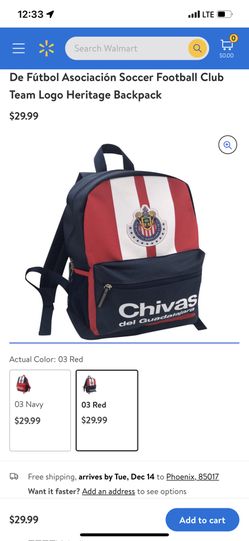 Icon Sports Chivas De Guadalajara Mexicana De Fútbol Asociación Soccer Football Club Team Logo Heritage Backpack