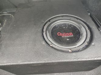 10 inch subwoofer in heavy duty competition box speaker is quinn acoustics
