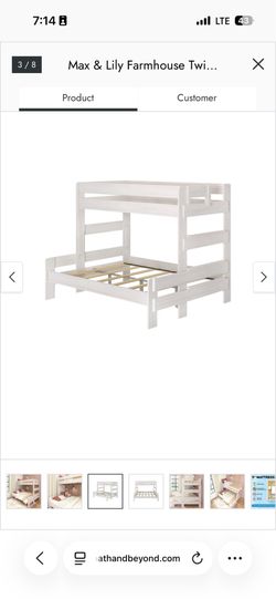 Bunk bed Twin over Queen - FREE