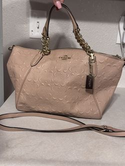 Really nice mint condition couch leather hand bag with carrying strap,  $220 obo 