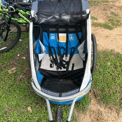 Kids running stroller/pull behind bycycle