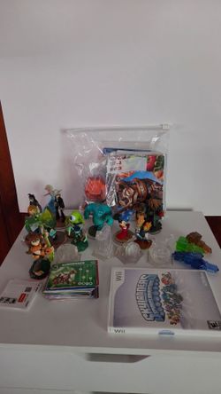 Skylanders Lot Figures Posters Cards Stickers Game Nickels
