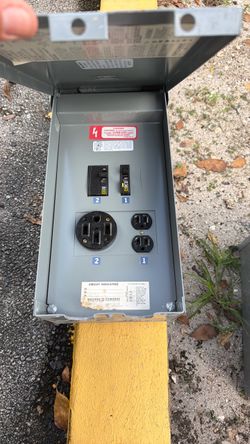 Square R.V Power Outlet