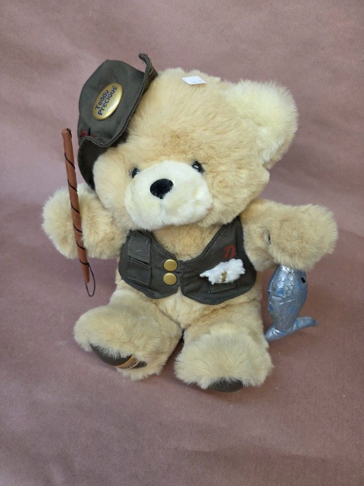 Teddy Precious Fishing Teddy Bear