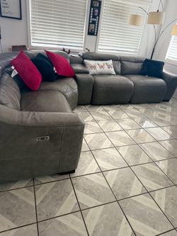 Real leather  recycling  sectional  sofas