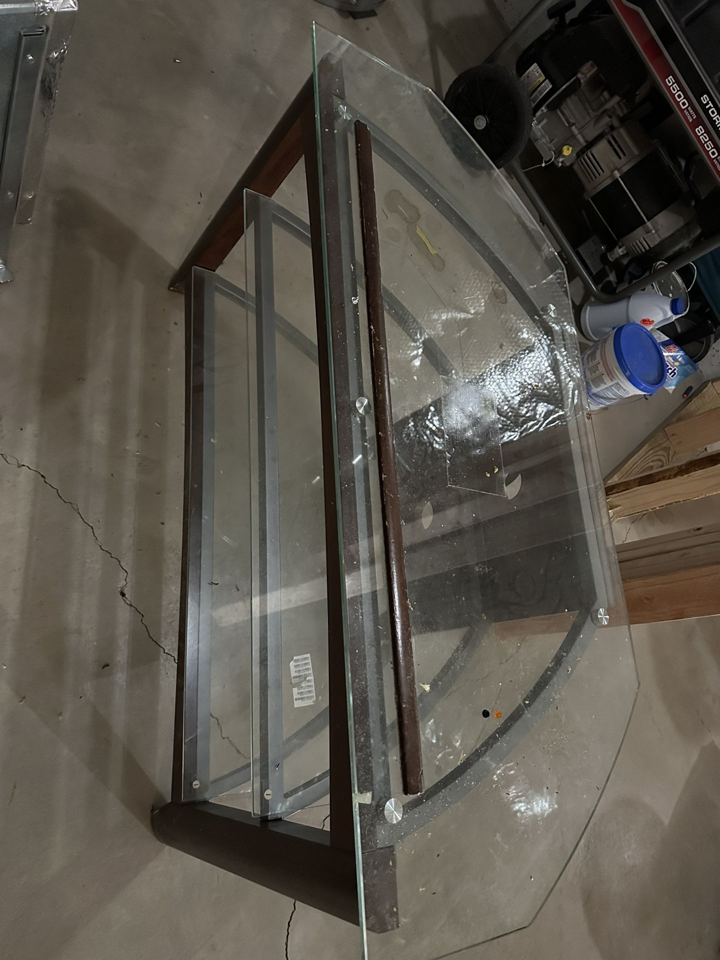 Glass TV Table