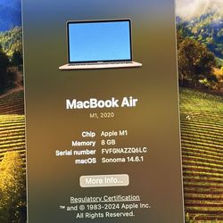 MacBook Air  M1 2020