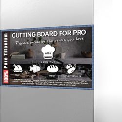 Titanium Cutting Board (8.5L *5.5W)