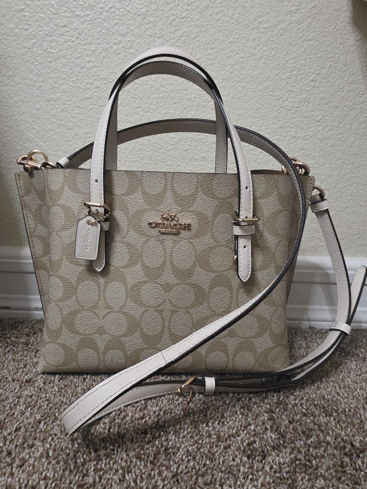 Coach Mollie Tote Bag 25 Signature Canvas
