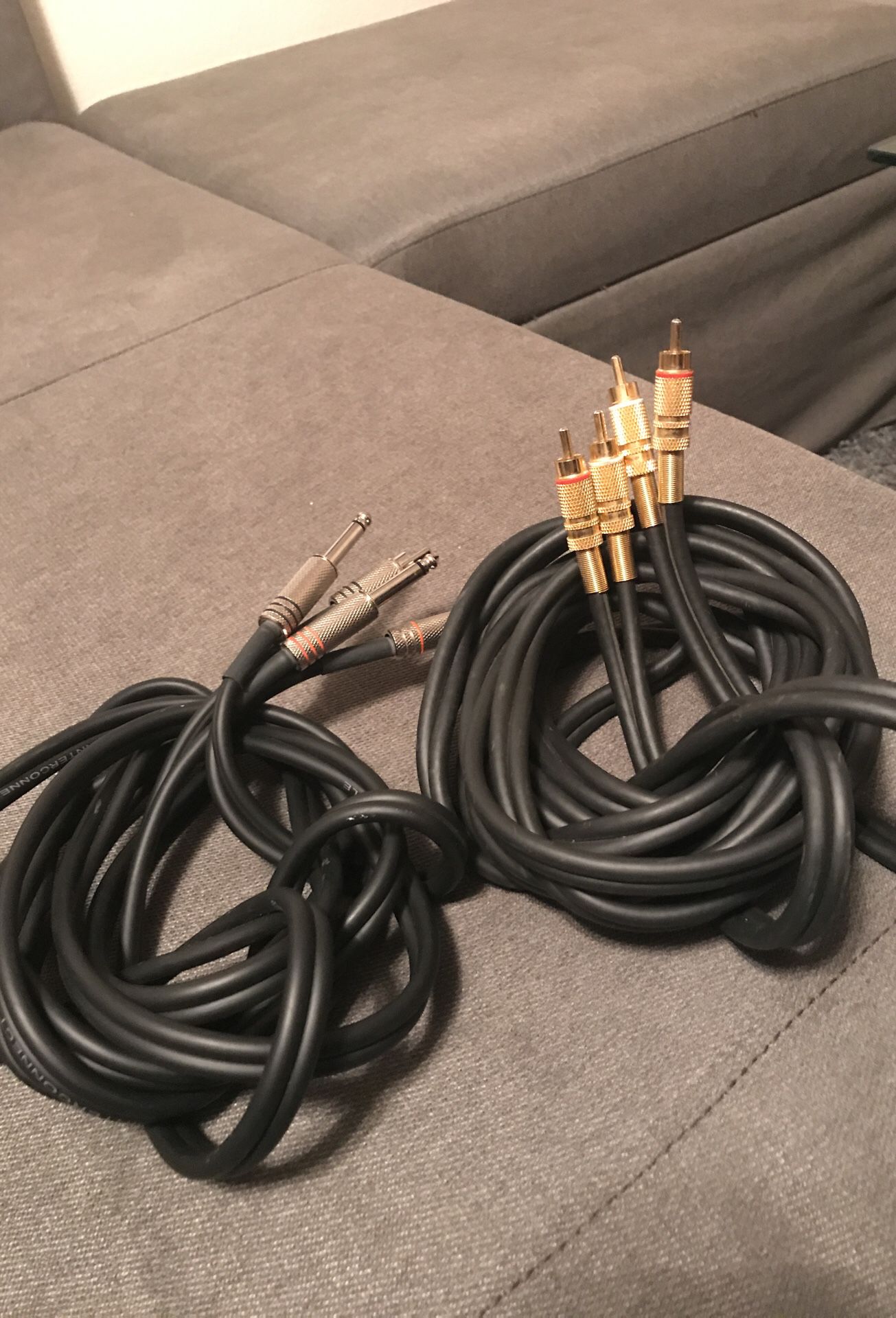 2 Pro Stereo Interconnect Cables 5’